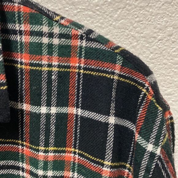 Foxfire Plaid Flannel Button Down Shirt Large - Picture 4 of 6